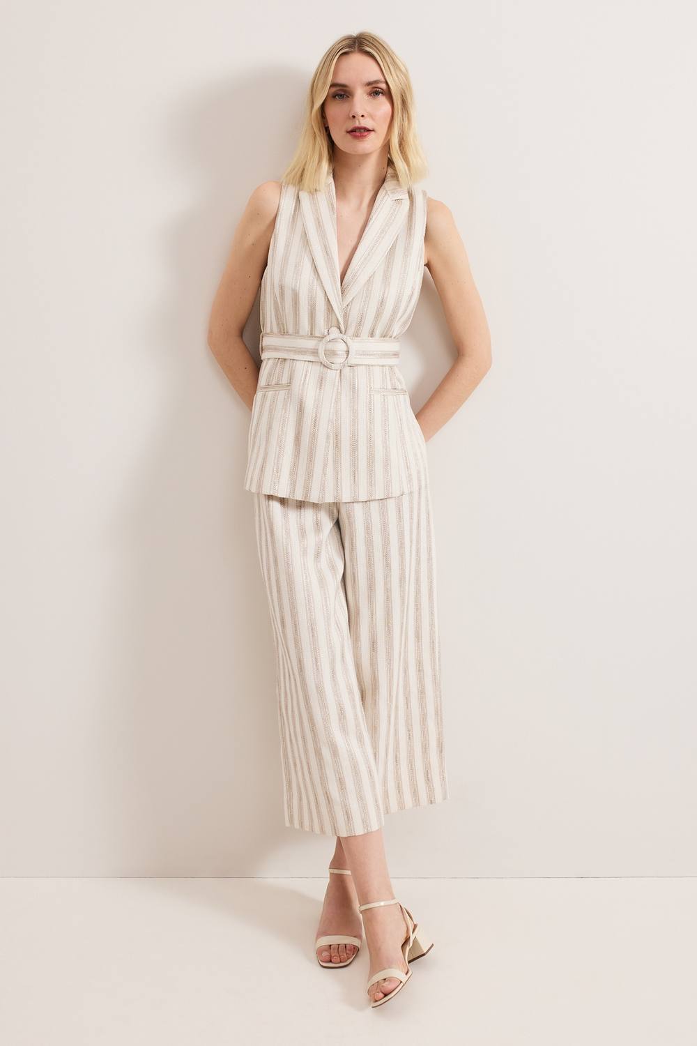 Phase Eight Tabitha High Waist Suit Trousers In Ecru Phase Eight Tabitha High Waist Suit Trousers In Ecru