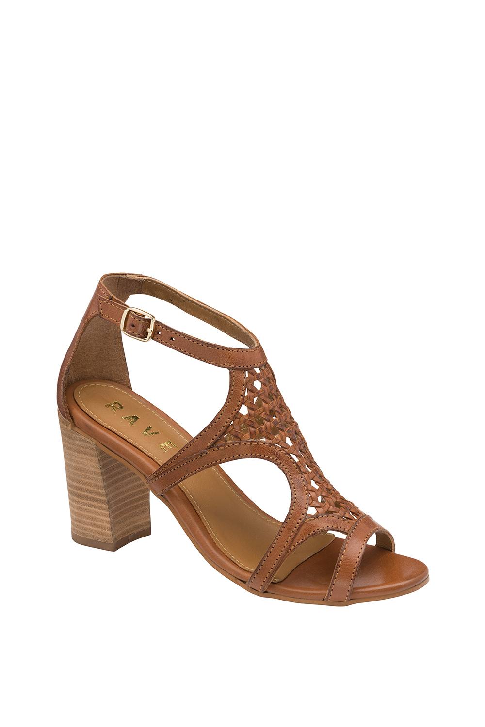 Ravel ‘coreen’ Leather Block-Heel Sandals In Tan Ravel ‘coreen’ Leather Block-Heel Sandals In Tan