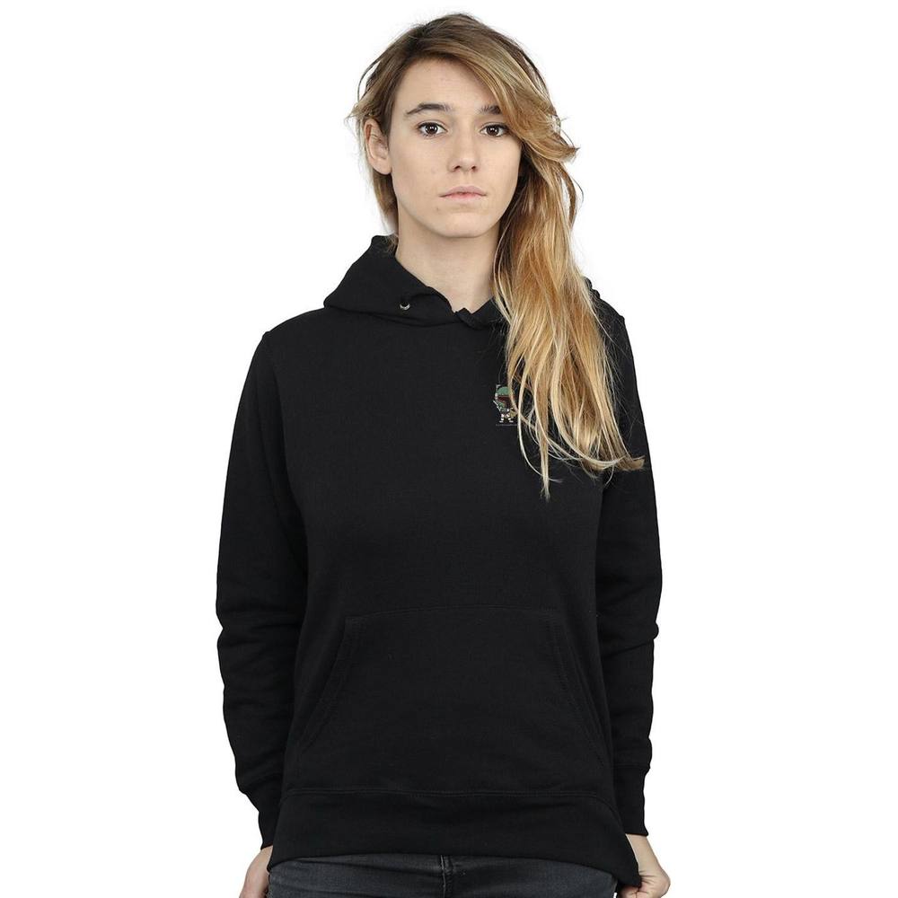 Star Wars Boba Fett Chest Print Hoodie In Black Star Wars Boba Fett Chest Print Hoodie In Black