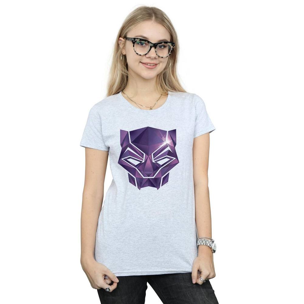 Marvel Avengers Infinity War Black Panther Geometric Cotton Shirt In Grey Marvel Avengers Infinity War Black Panther Geometric Cotton Shirt In Grey