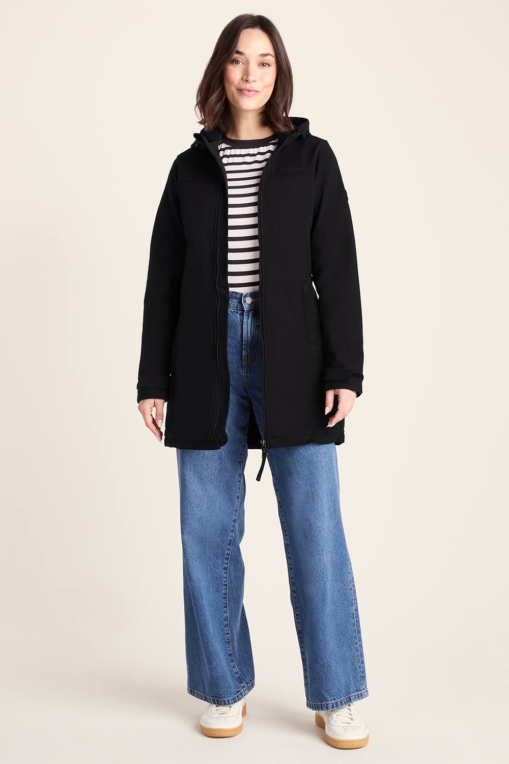 Tog ‘keld’ Softshell Long Jacket In Black Tog ‘keld’ Softshell Long Jacket In Black