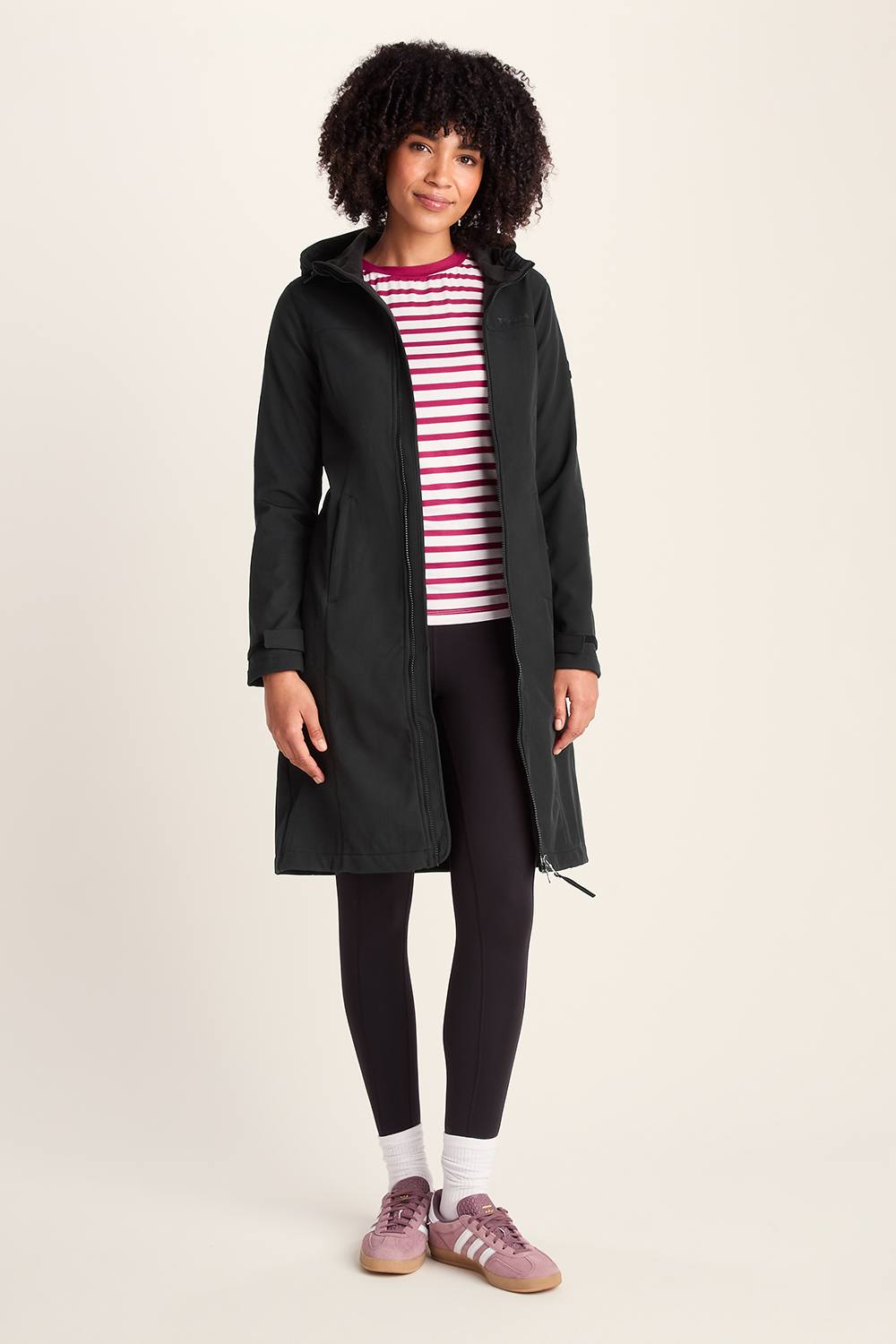 Tog ‘marina’ Softshell Long Jacket In Black Tog ‘marina’ Softshell Long Jacket In Black