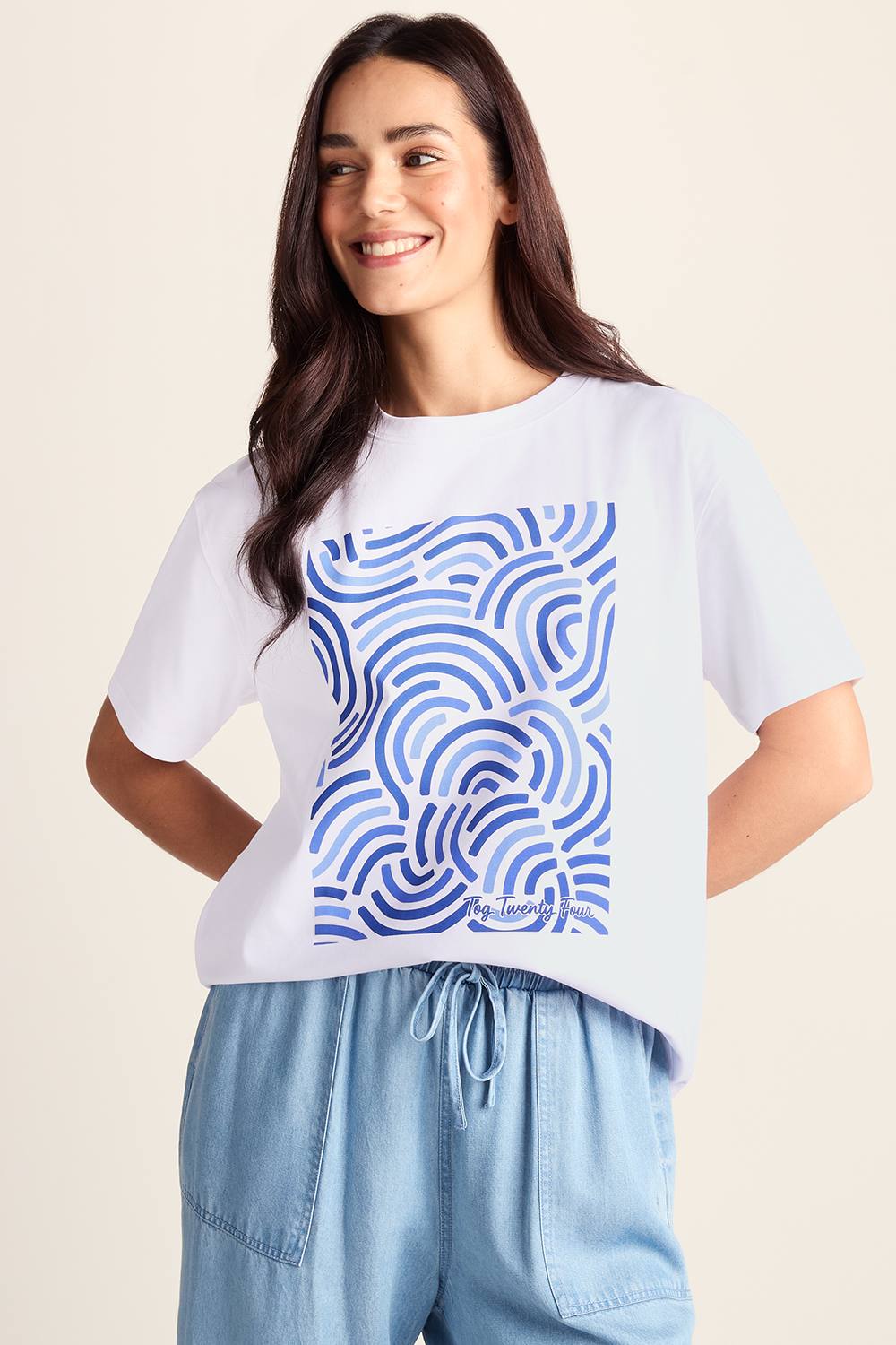 Tog ‘wave’ Shirt In White Tog ‘wave’ Shirt In White