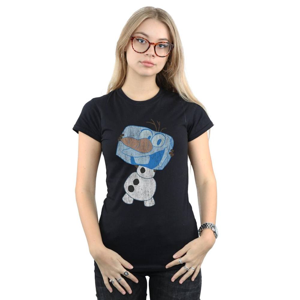 Disney Frozen Olaf Ice Cube Cotton Shirt In Black Disney Frozen Olaf Ice Cube Cotton Shirt In Black