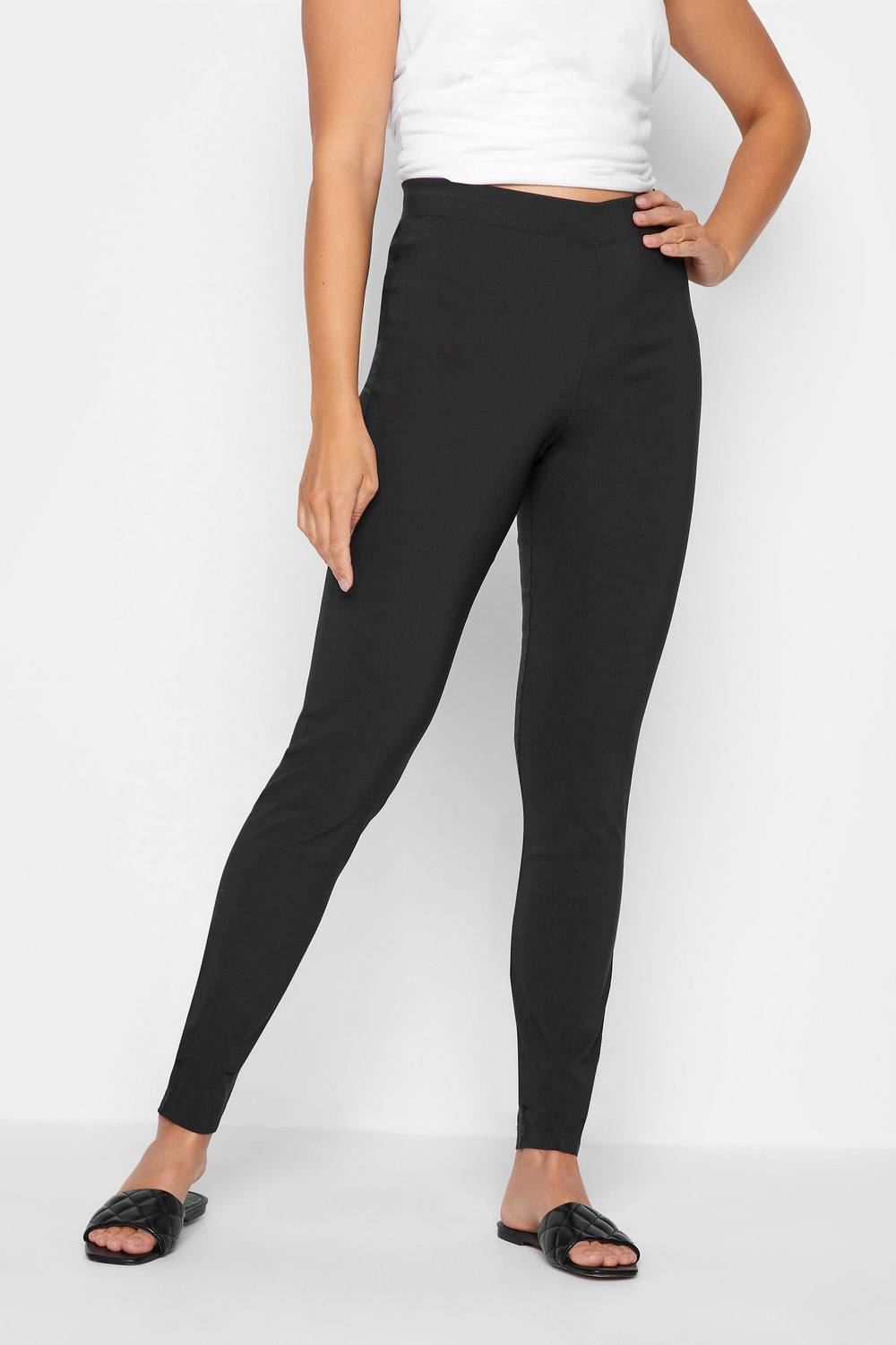 Long Tall Sally Tall Skinny Trousers In Black Long Tall Sally Tall Skinny Trousers In Black