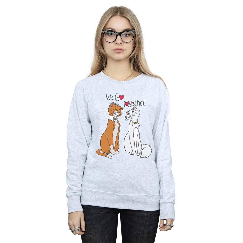 Disney The Aristocats We Go Together Sweatshirt In Grey Disney The Aristocats We Go Together Sweatshirt In Grey