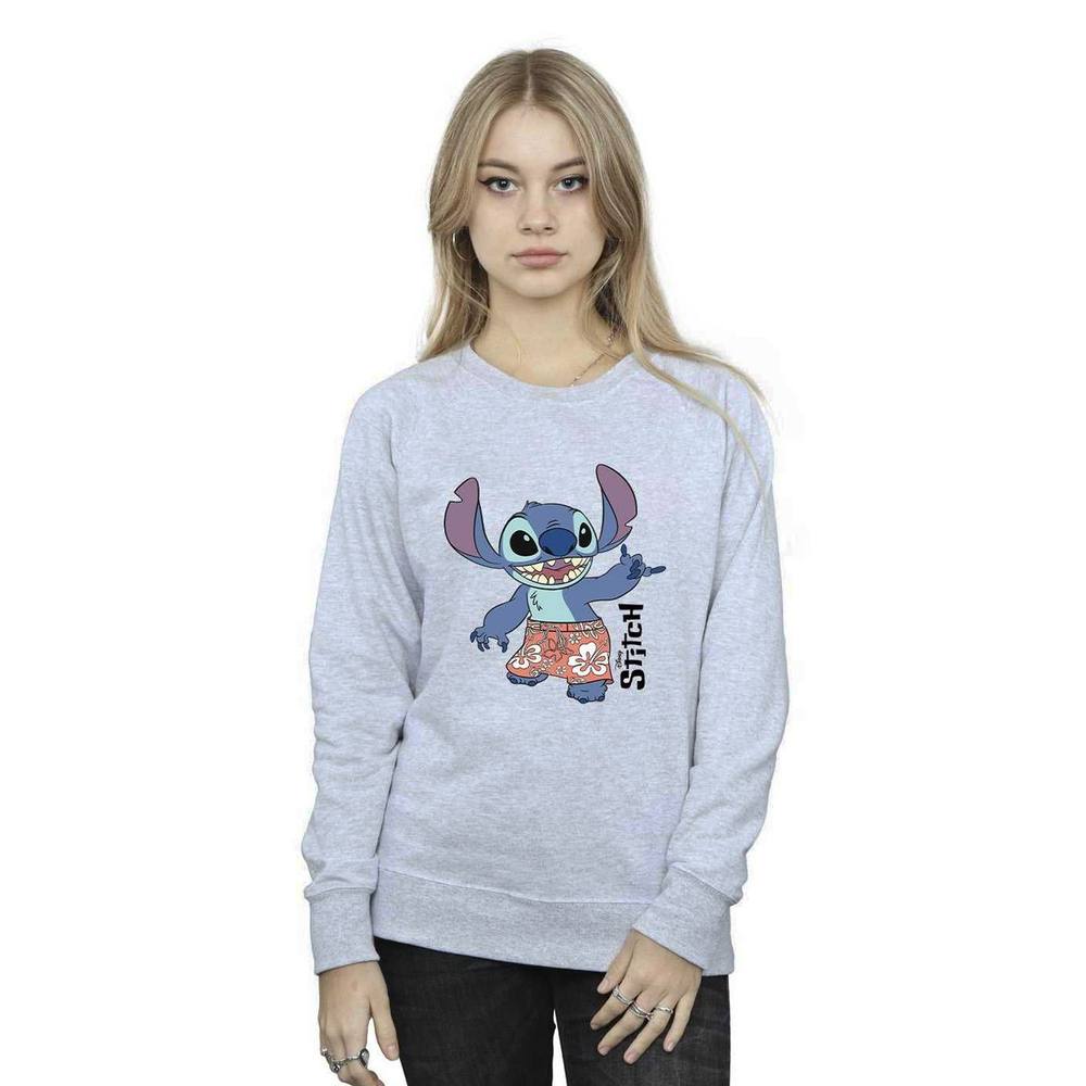Disney Lilo & Stitch Bermuda Shorts Sweatshirt In Grey Disney Lilo & Stitch Bermuda Shorts Sweatshirt In Grey