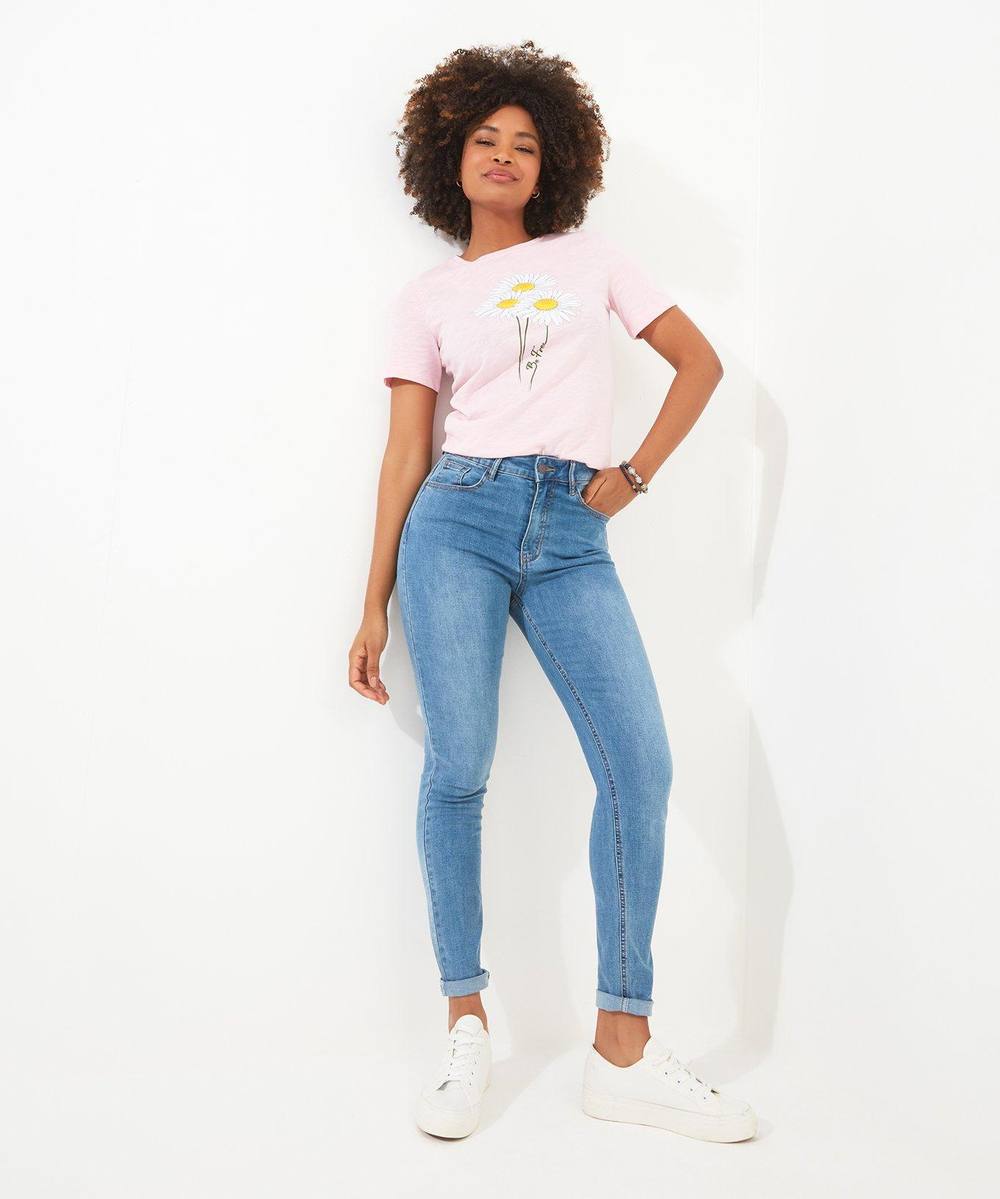 Joe Browns Basic High Waisted Stretch Skinny Fit Jeans In Pale Blue Joe Browns Basic High Waisted Stretch Skinny Fit Jeans In Pale Blue