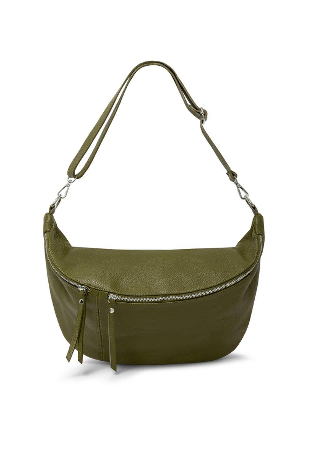 Betsy & Floss “emilia’ Large Crossobody Waist Bag In Olive Betsy & Floss “emilia’ Large Crossobody Waist Bag In Olive