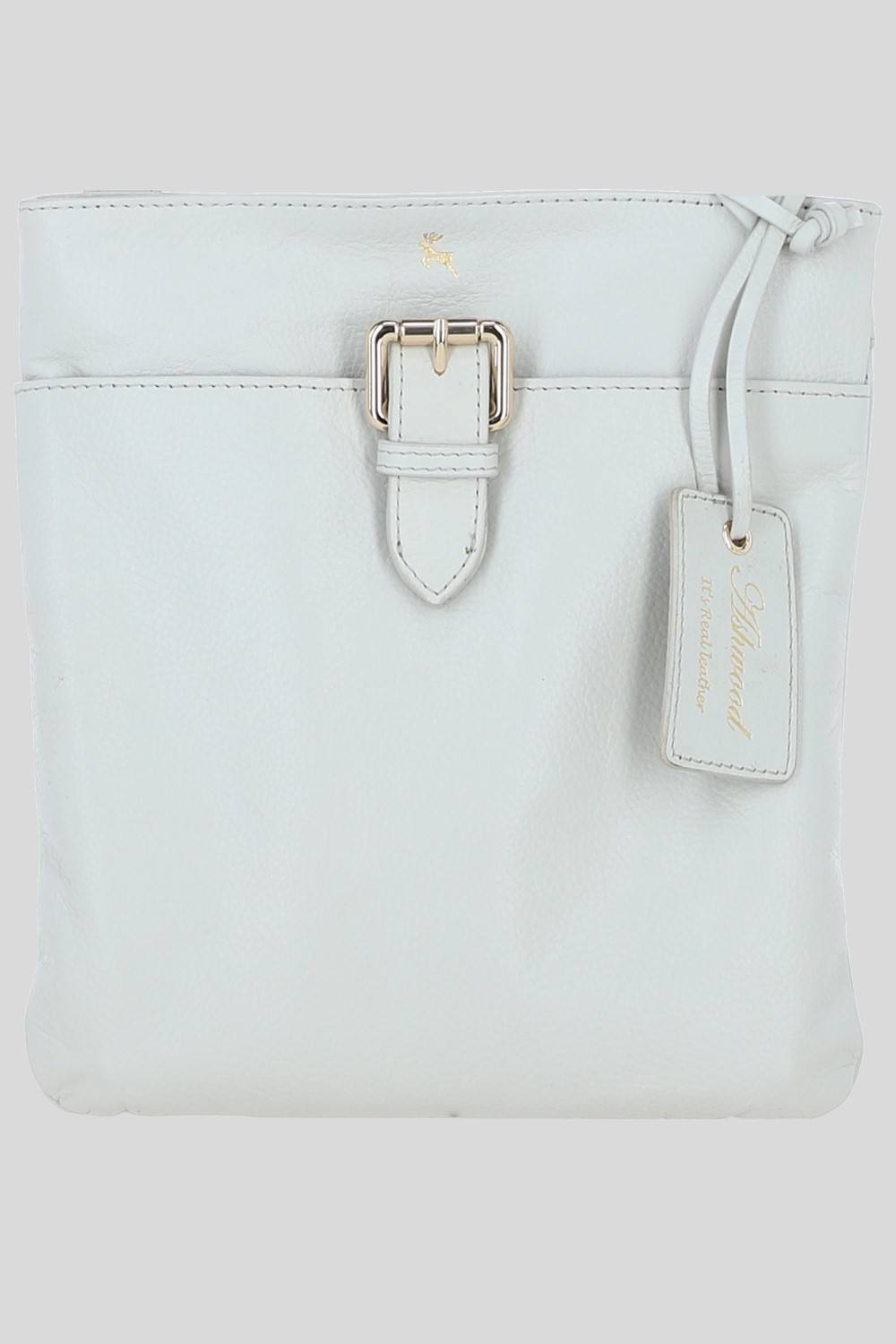 Ashwood Leather ‘bella’ Real Leather Crossbody Bag In Light Grey Ashwood Leather ‘bella’ Real Leather Crossbody Bag In Light Grey