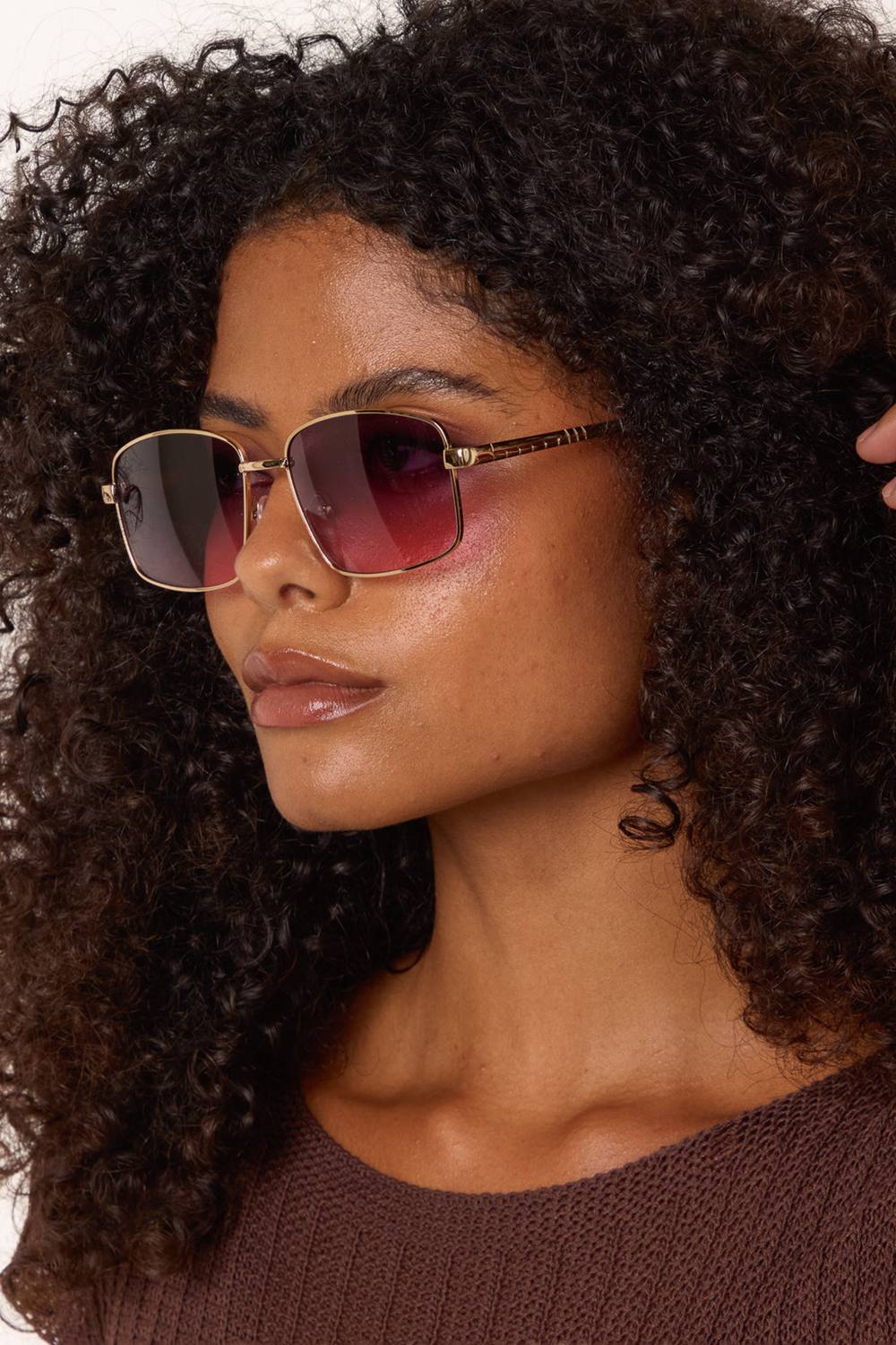 Blue Vanilla Ombre Lens Sunglasses In Purple Blue Vanilla Ombre Lens Sunglasses In Purple