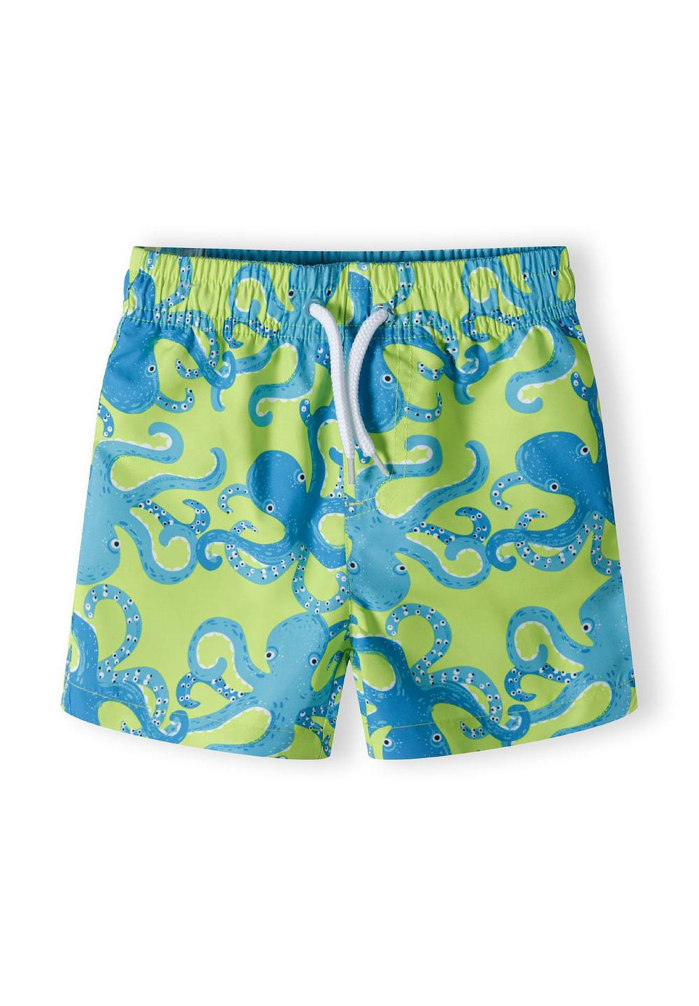 Minoti Swim Shorts With Elastic Waist And Drawstring In Yellow Minoti Swim Shorts With Elastic Waist And Drawstring In Yellow