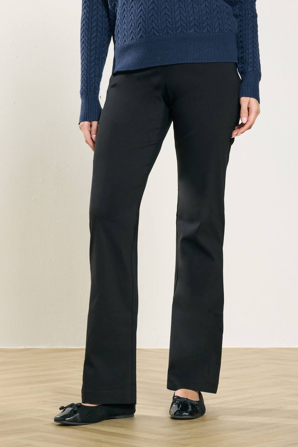 M&co Bengaline Trousers In Black M&co Bengaline Trousers In Black