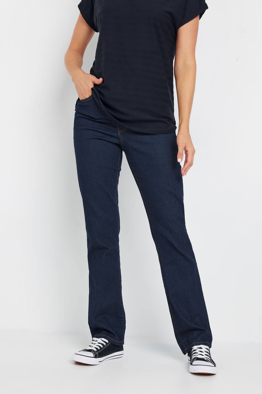 Long Tall Sally Tall Straight Leg Jeans In Dark Indigo Long Tall Sally Tall Straight Leg Jeans In Dark Indigo
