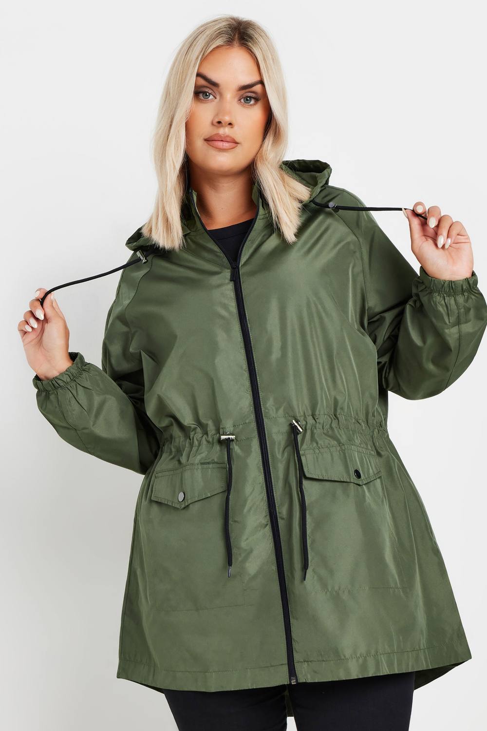 Yours Lightweight Parka Jacket In Olive Yours Lightweight Parka Jacket In Olive