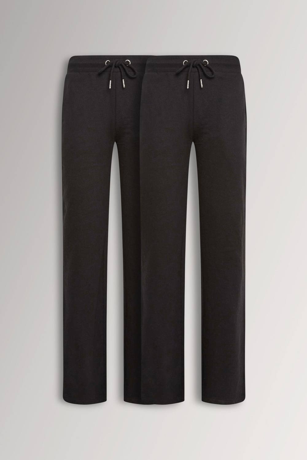 Long Tall Sally Tall Pack Basic Wide Leg Joggers In Black Long Tall Sally Tall Pack Basic Wide Leg Joggers In Black