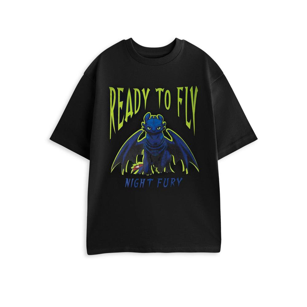 How To Train Your Dragon Short Sleeved Shirt | Unisex Black How To Train Your Dragon Short Sleeved Shirt | Unisex Black