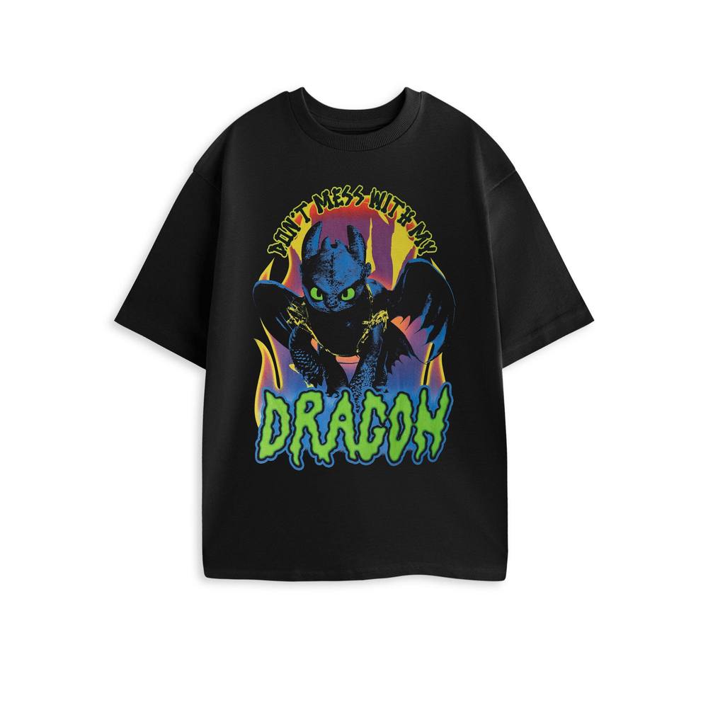 How To Train Your Dragon Short Sleeved Shirt | Unisex Black How To Train Your Dragon Short Sleeved Shirt | Unisex Black