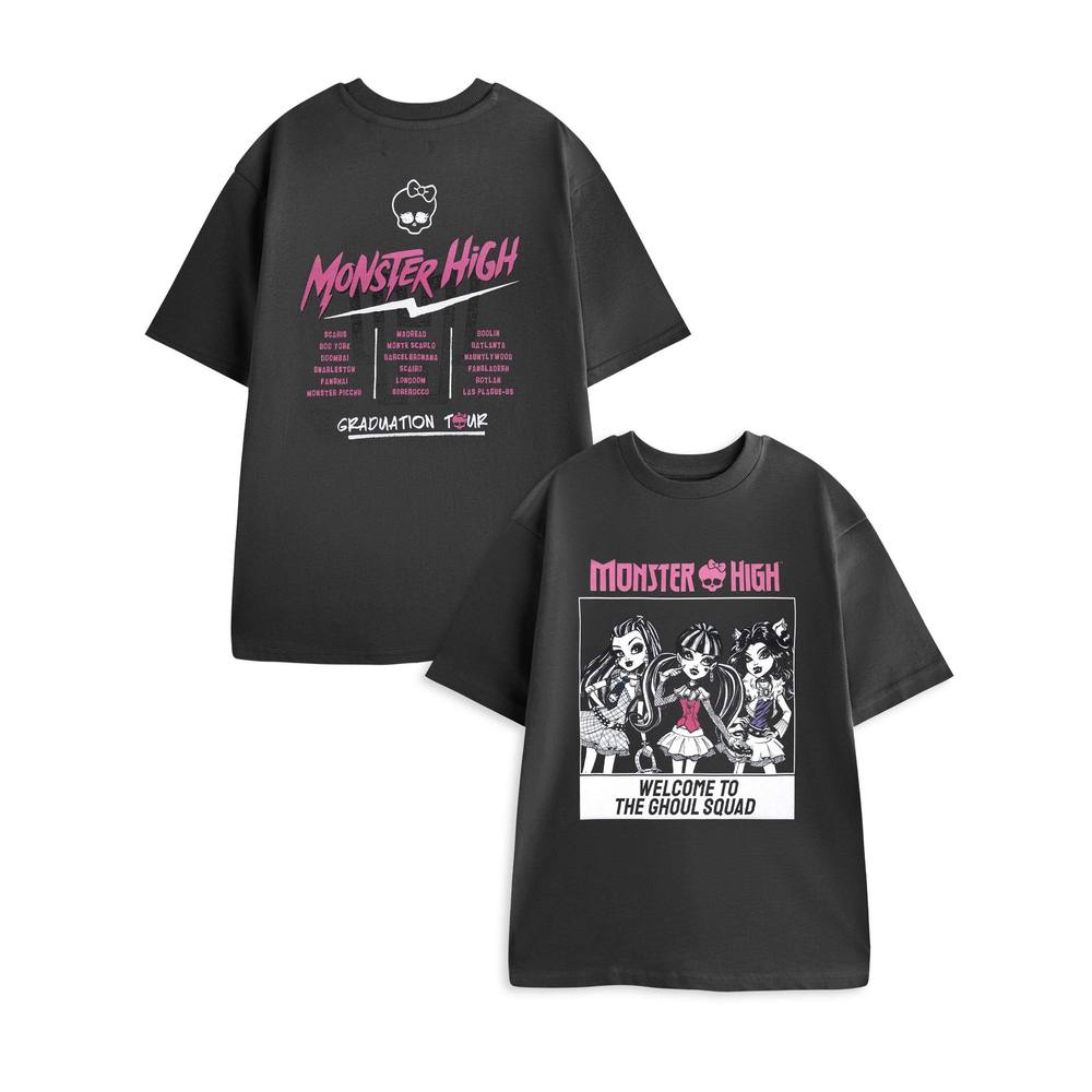 Monster High Short Sleeved Shirt | Unisex Charcoal Monster High Short Sleeved Shirt | Unisex Charcoal