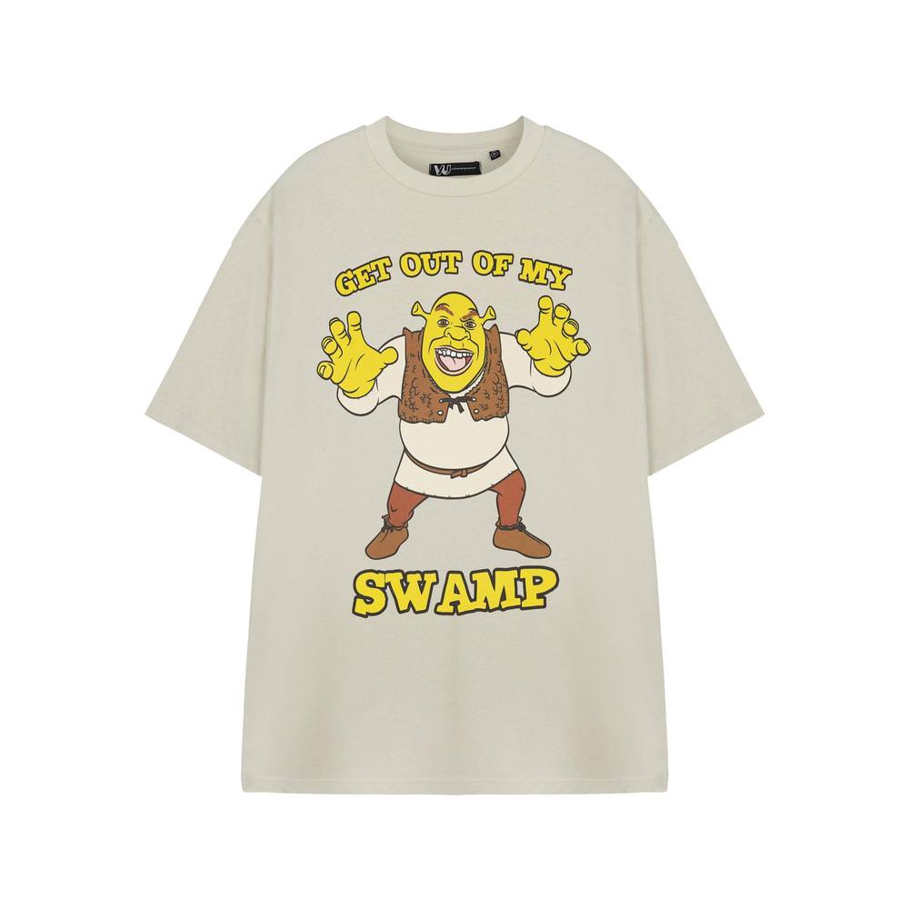 Shrek Short Sleeved Shirt | Unisex Oatmeal Shrek Short Sleeved Shirt | Unisex Oatmeal