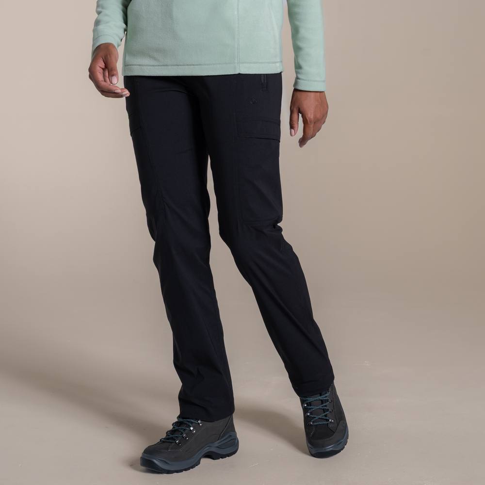 Craghoppers Kiwi Pro Water-Repellent Cargo Trousers In Black Craghoppers Kiwi Pro Water-Repellent Cargo Trousers In Black