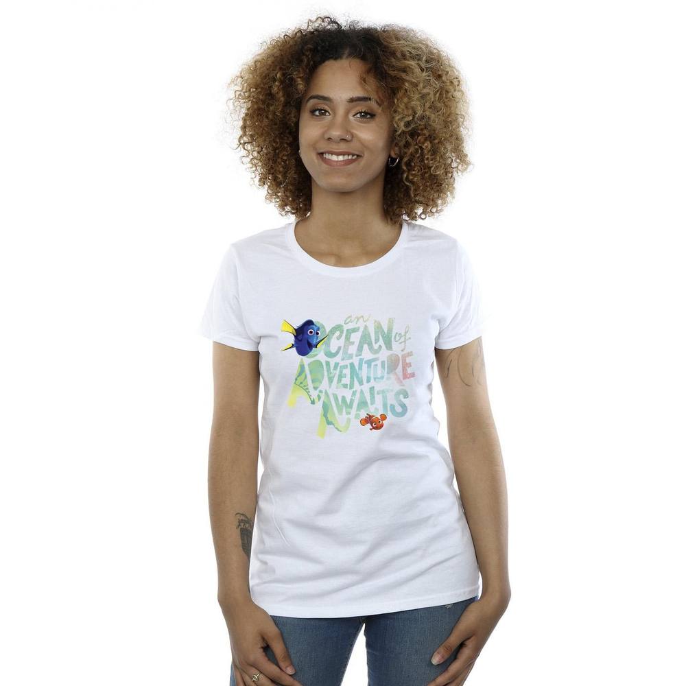 Disney Finding Dory Ocean Of Adventure Cotton Shirt In White Disney Finding Dory Ocean Of Adventure Cotton Shirt In White