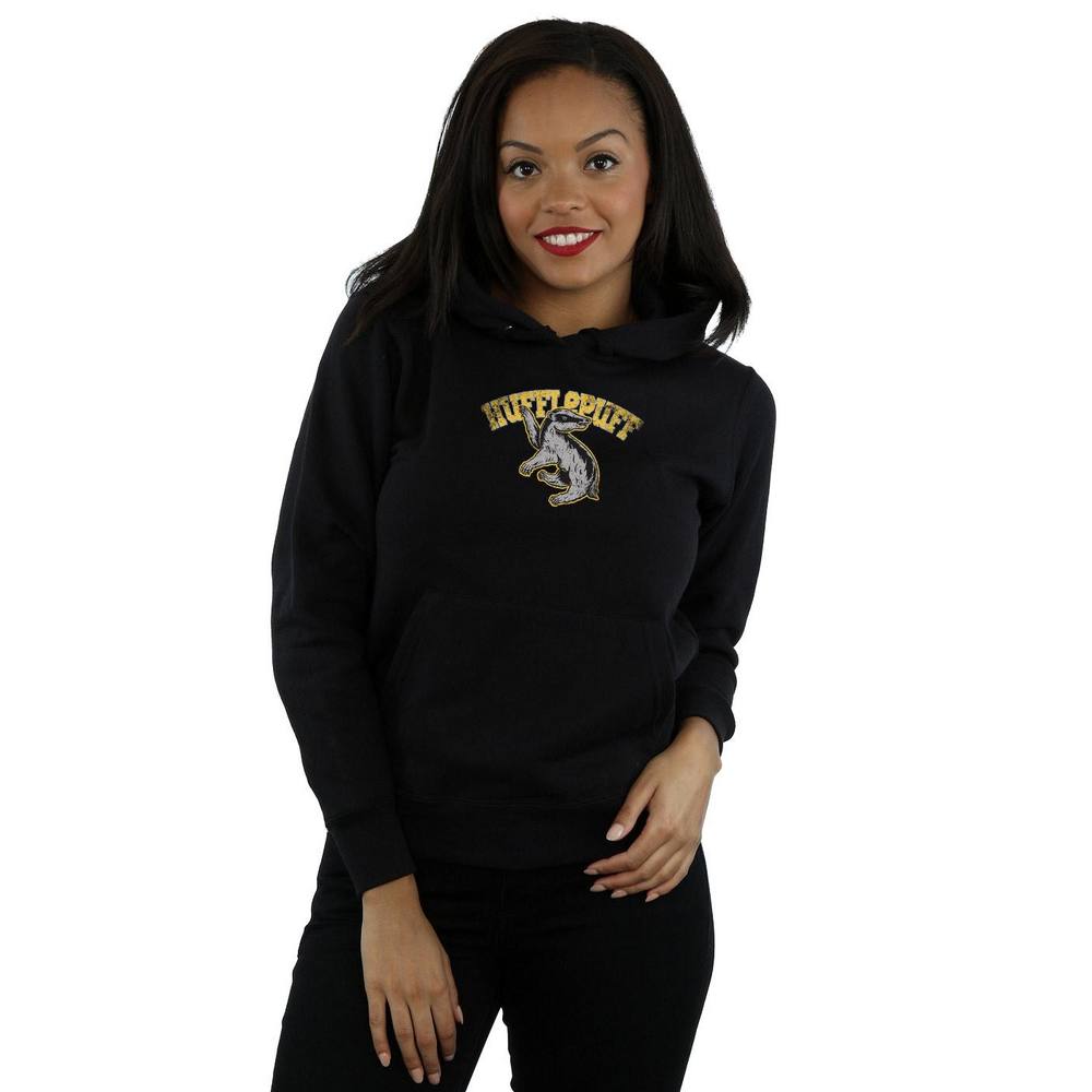 Harry Potter Hufflepuff Hoodie In Black Harry Potter Hufflepuff Hoodie In Black