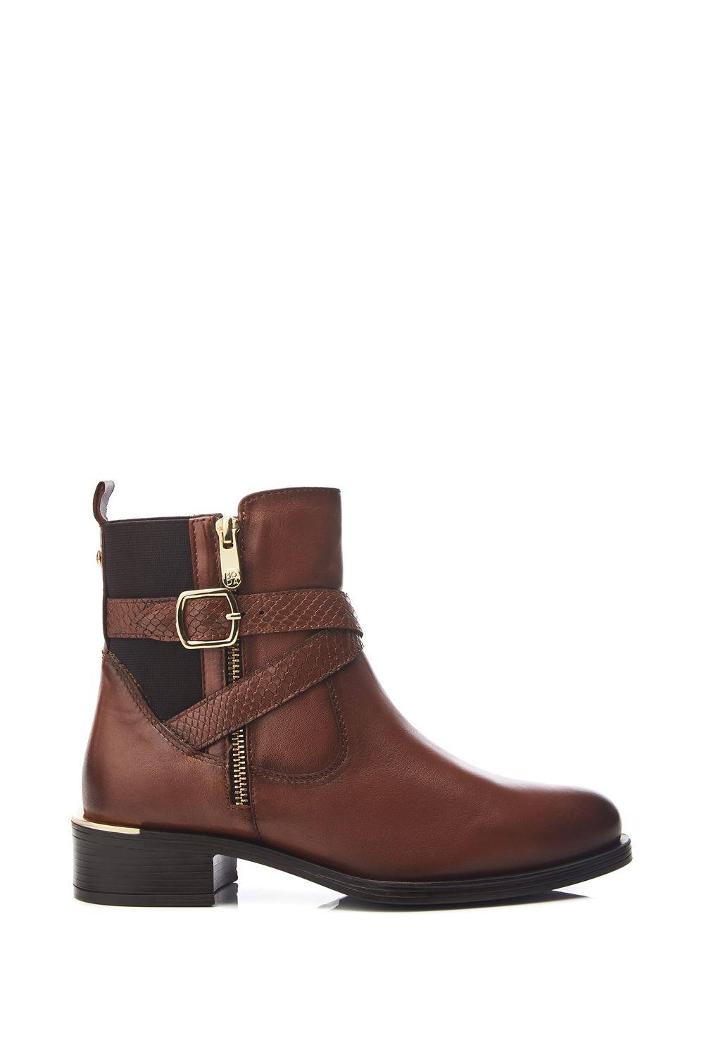 Moda In Pelle ‘oloron’ Leather Ankle Boots In Tan Moda In Pelle ‘oloron’ Leather Ankle Boots In Tan