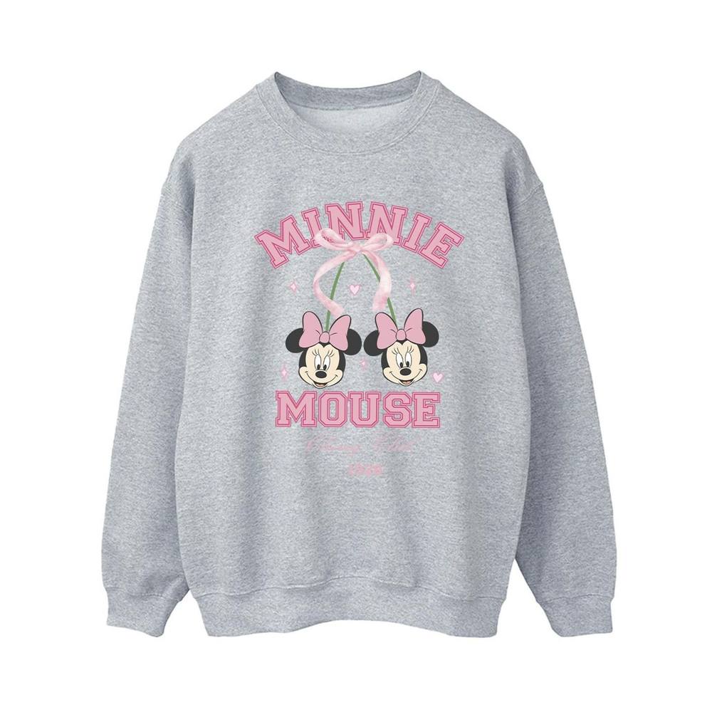 Disney Cherry Club Minnie Mouse Sweatshirt In Grey Disney Cherry Club Minnie Mouse Sweatshirt In Grey