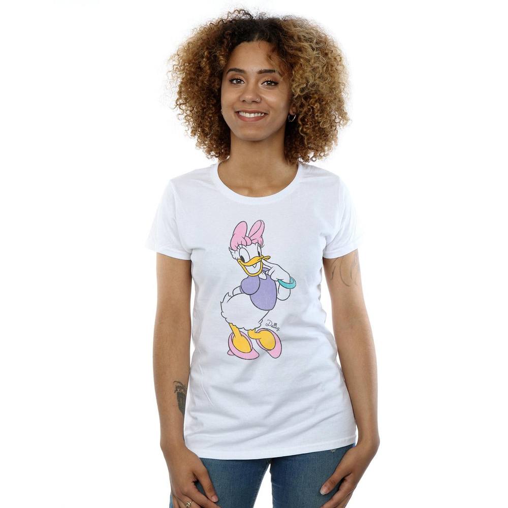 Disney Classic Daisy Duck Shirt In White Disney Classic Daisy Duck Shirt In White
