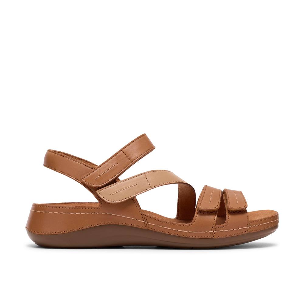 Clarks Cecily Mix Beige Combination Flat Sandals Clarks Cecily Mix Beige Combination Flat Sandals