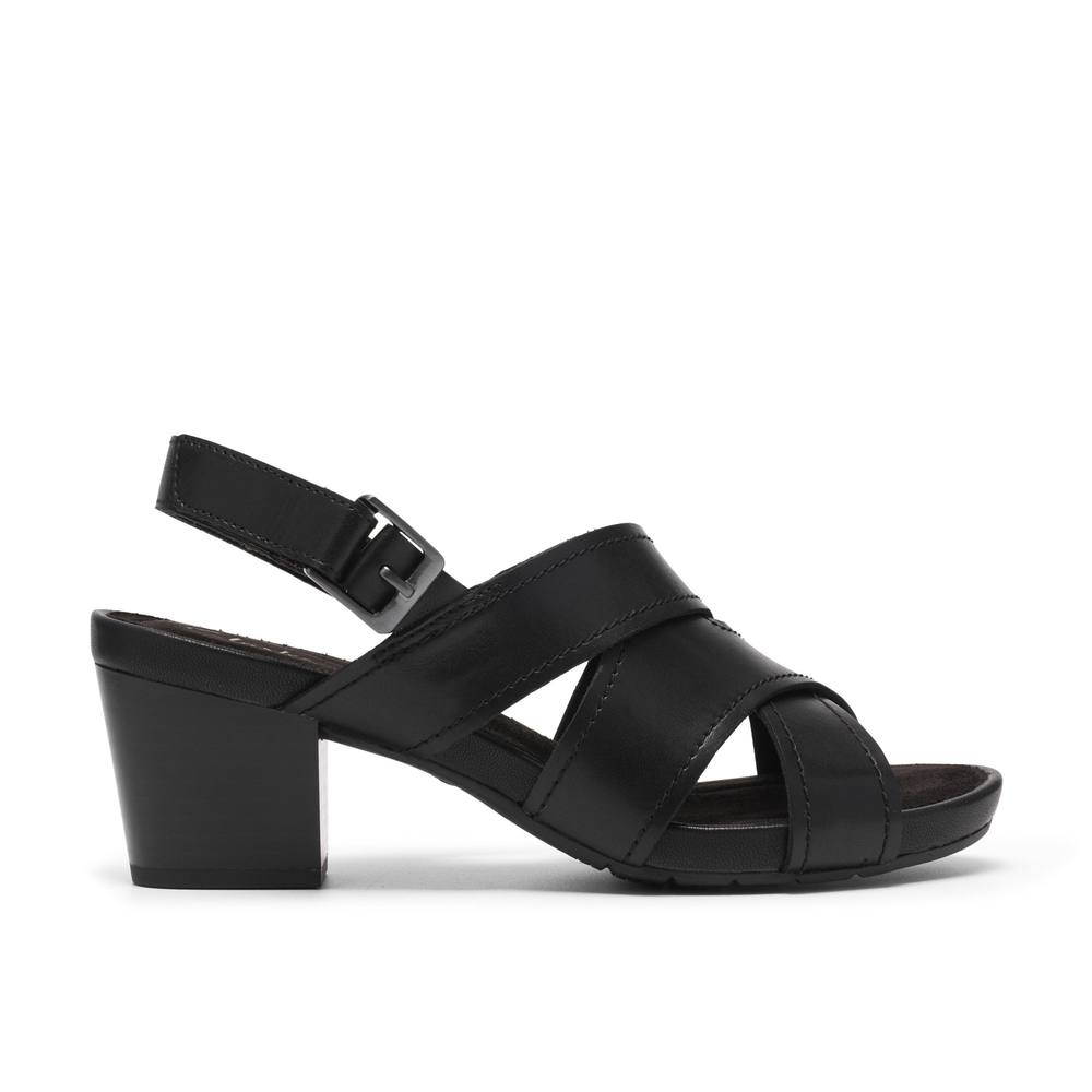 Clarks Kymber Shine Black Leather Heeled Sandals Clarks Kymber Shine Black Leather Heeled Sandals