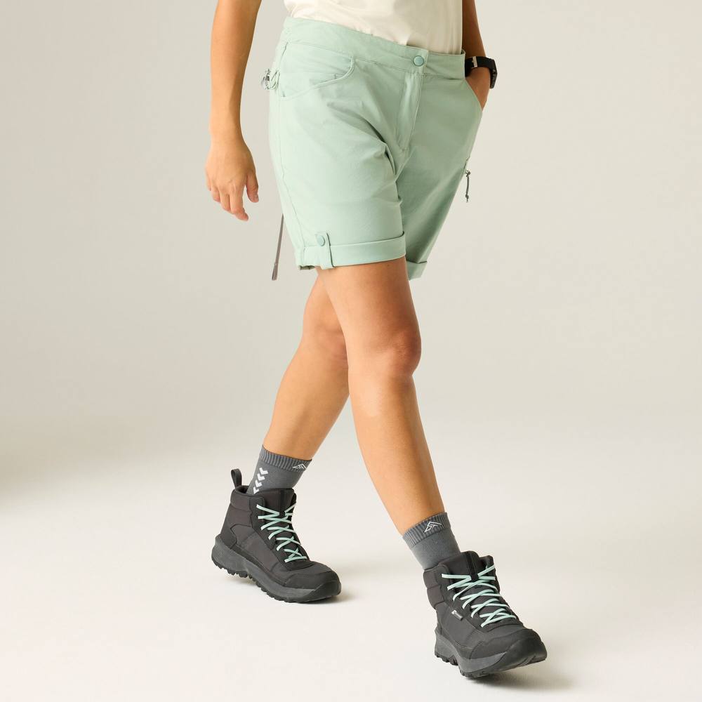 Dare B Melodic Iii Stretch Walking Shorts In Pale Green Dare B Melodic Iii Stretch Walking Shorts In Pale Green