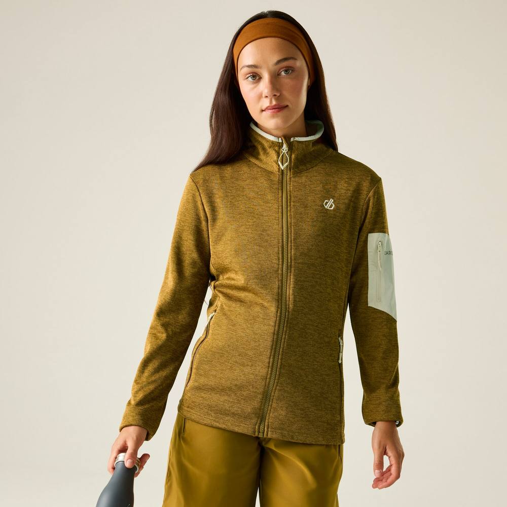 Dare B Torrek Ii Full Zip Active Fleece In Tan Dare B Torrek Ii Full Zip Active Fleece In Tan