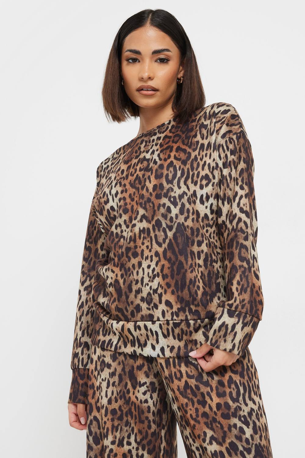 Pixiegirl Petite Soft Touch Jumper In Brown