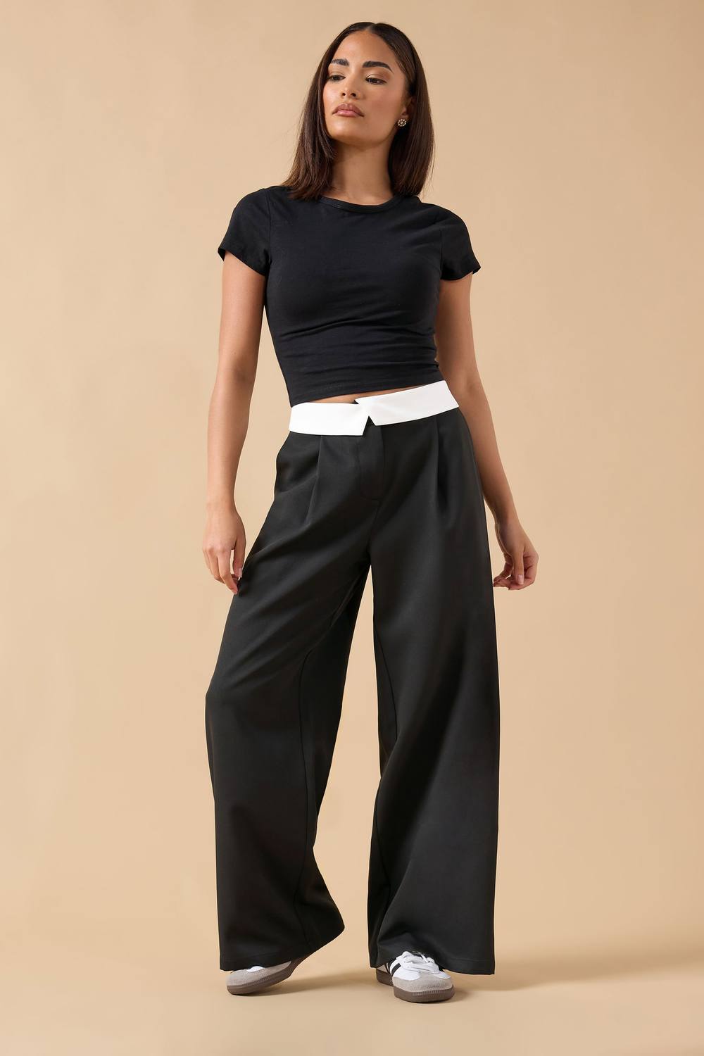 Pixiegirl Petite Wide Leg Trousers In Black Pixiegirl Petite Wide Leg Trousers In Black
