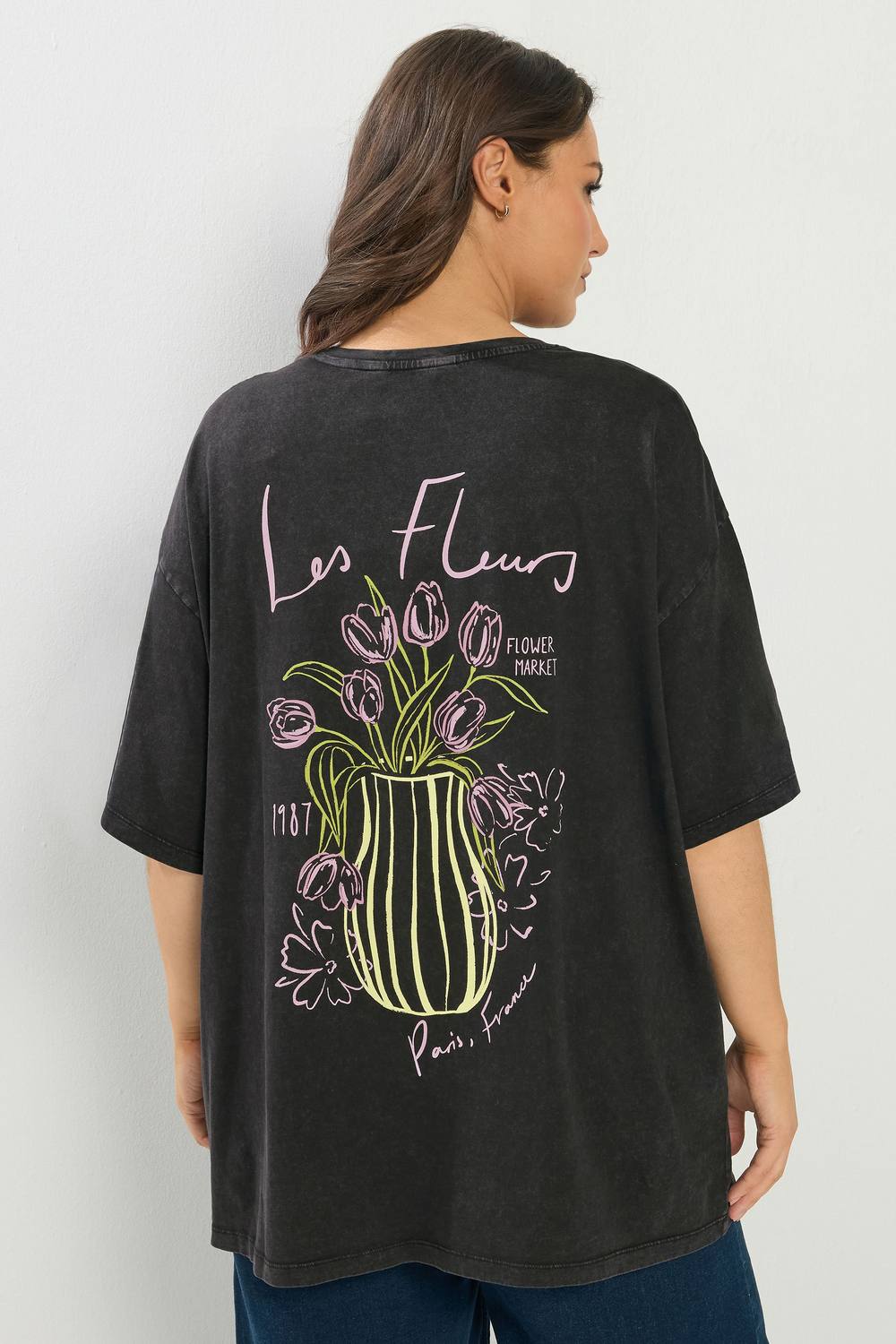 Yours ‘les Fleurs’ Relaxed Shirt In Black Yours ‘les Fleurs’ Relaxed Shirt In Black