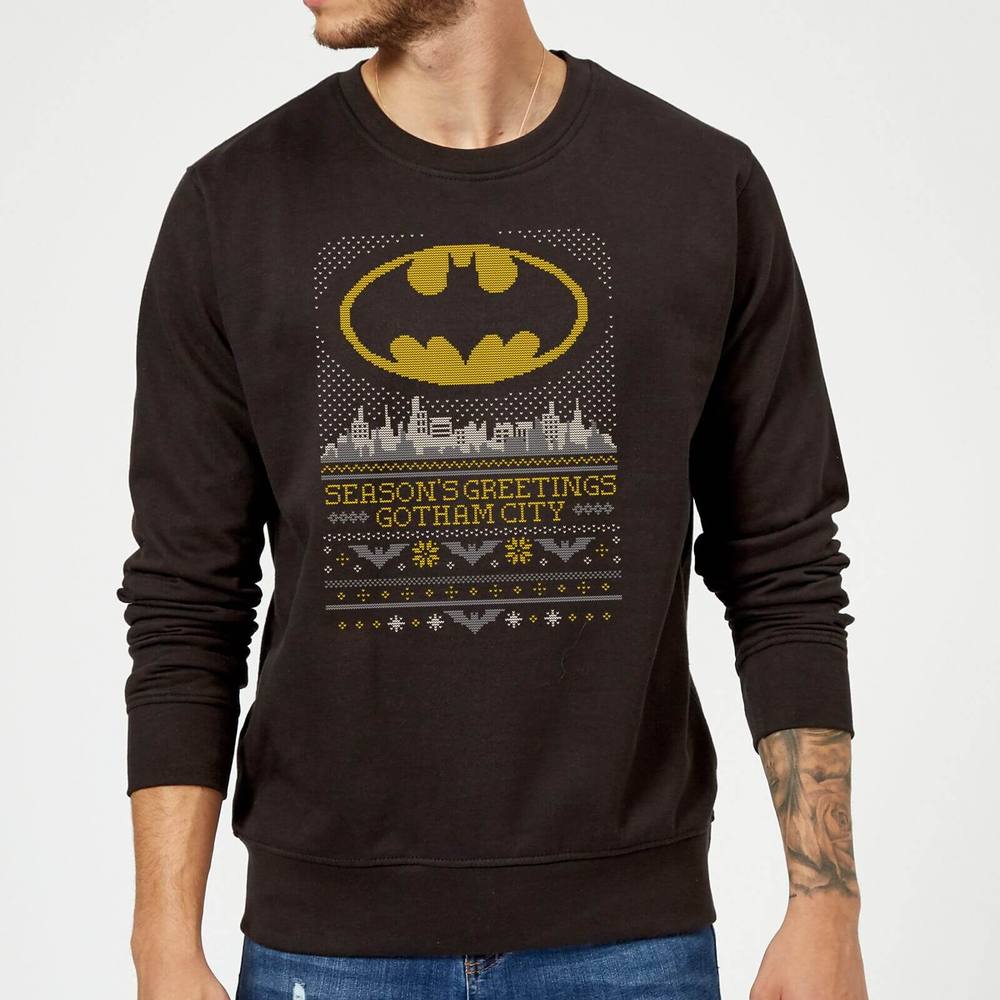 Dc Comics Batman Seasons Greetings From Gotham Christmas Jumper Dc Comics Batman Seasons Greetings From Gotham Christmas Jumper