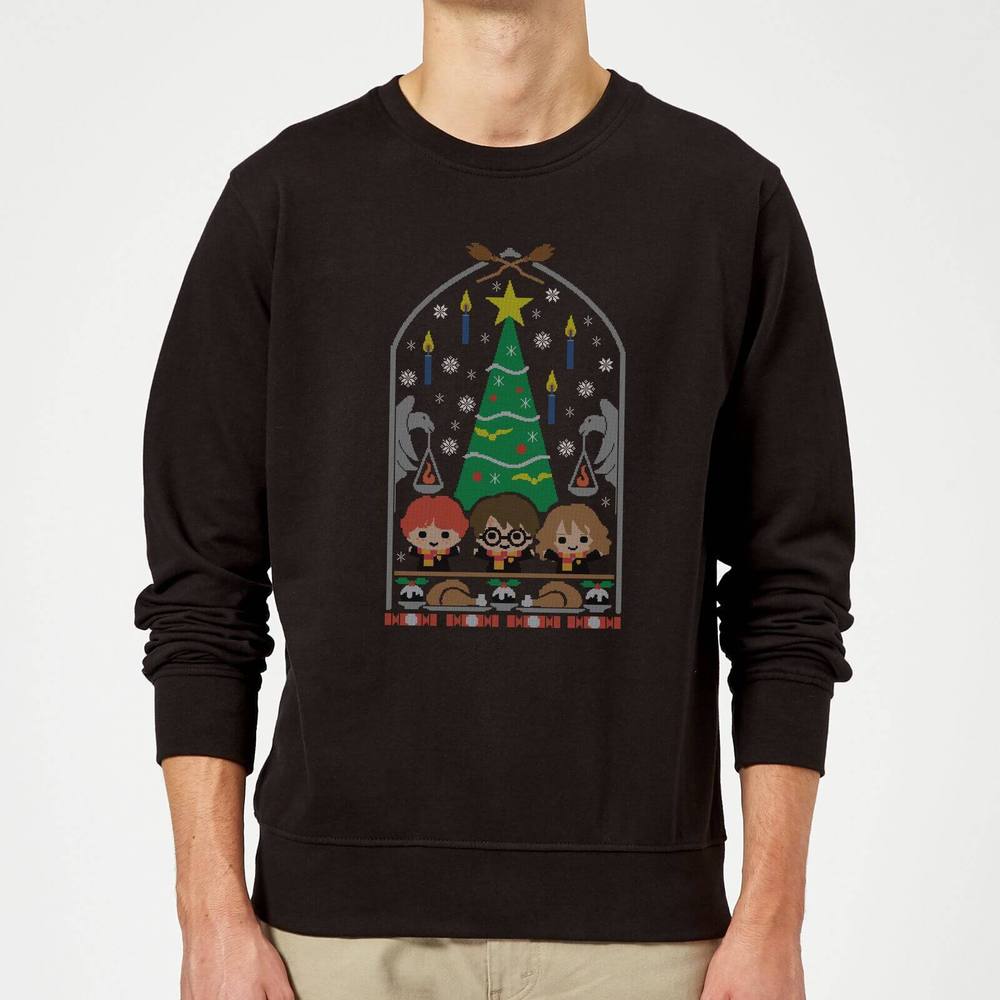 Harry Potter Hogwarts Tree Christmas Jumper Harry Potter Hogwarts Tree Christmas Jumper