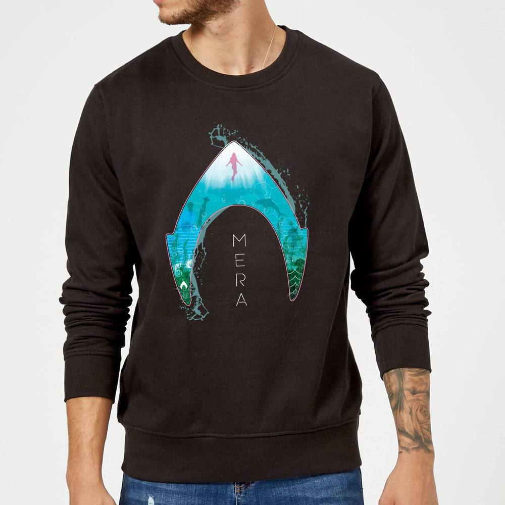 Dc Comics Aquaman Mera Logo Sweatshirt Dc Comics Aquaman Mera Logo Sweatshirt