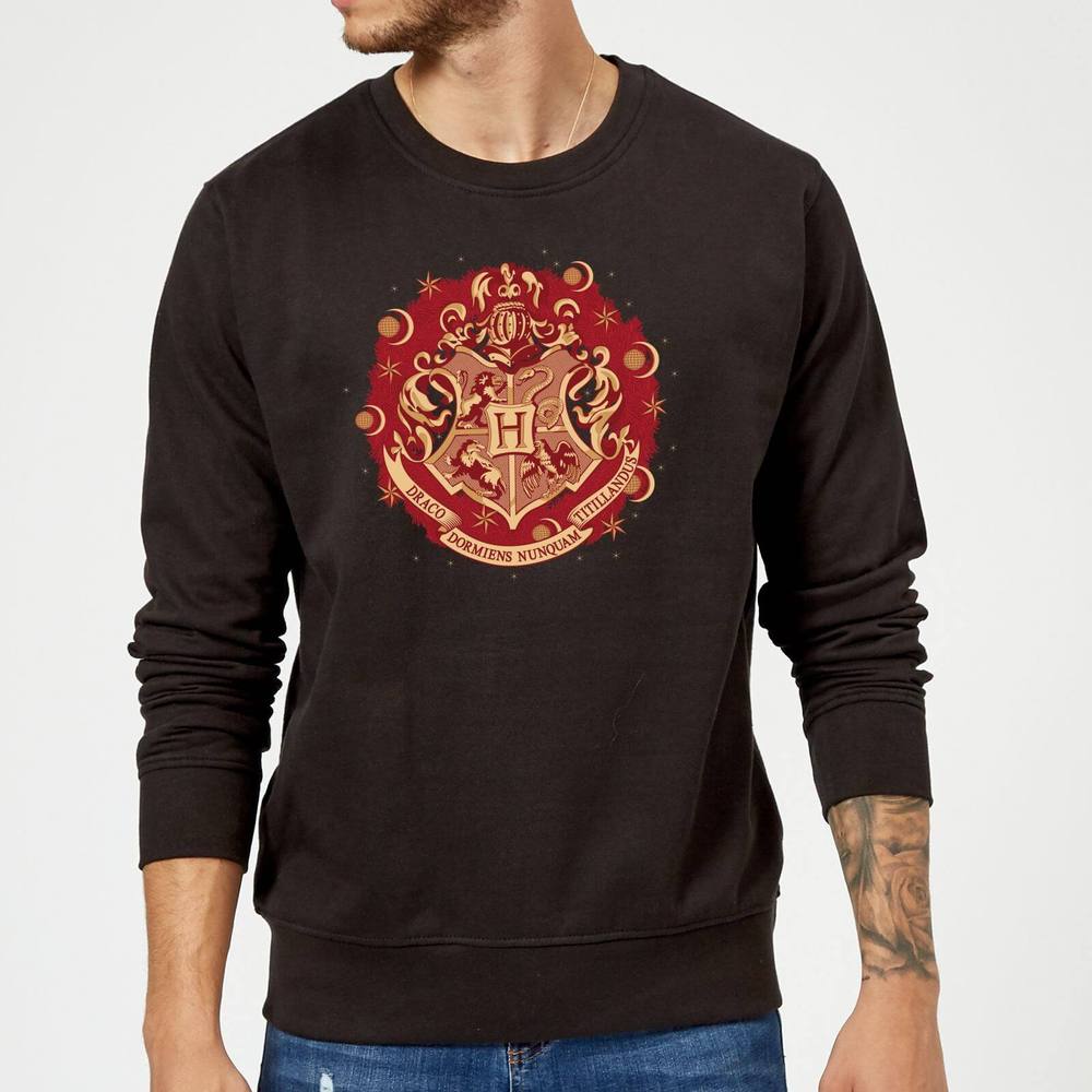 Harry Potter Hogwarts Christmas Crest Christmas Jumper Harry Potter Hogwarts Christmas Crest Christmas Jumper