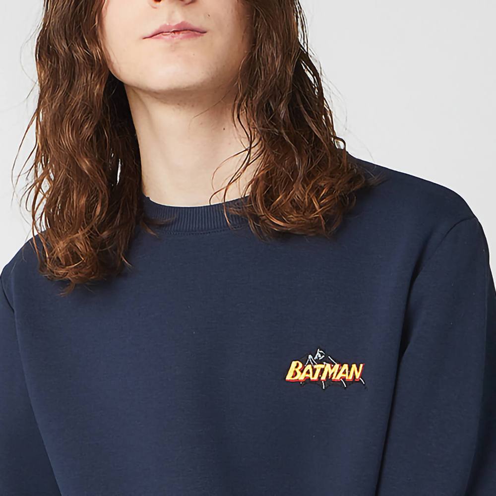 Dc Comics Dc Batman Unisex Embroidered Sweatshirt Dc Comics Dc Batman Unisex Embroidered Sweatshirt