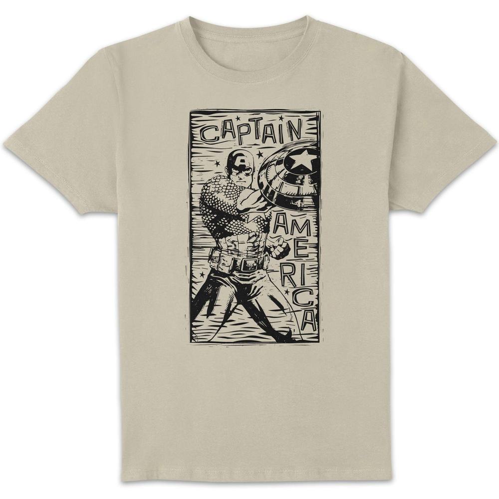 Marvel Captain America Line Art Unisex Shirt Marvel Captain America Line Art Unisex Shirt
