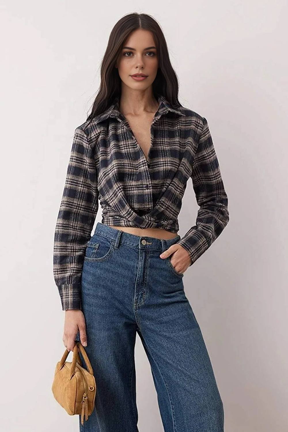 Wovcor Relaxed Fit Checked Flannel Shirt Wovcor Relaxed Fit Checked Flannel Shirt