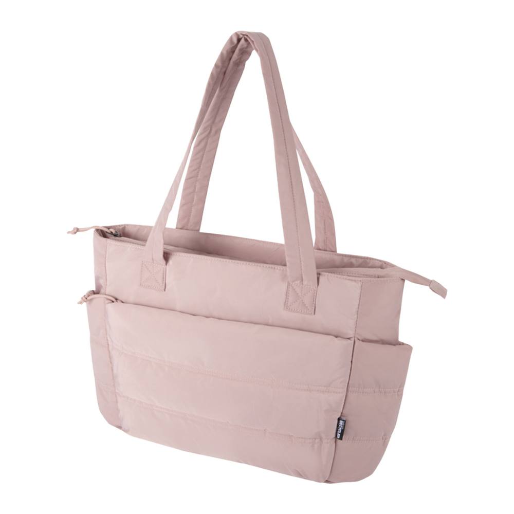 Floso Plain Puffer L Tote Bag In Dusty Pink Floso Plain Puffer L Tote Bag In Dusty Pink