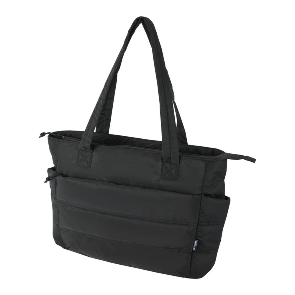 Floso Plain Puffer L Tote Bag In Black Floso Plain Puffer L Tote Bag In Black