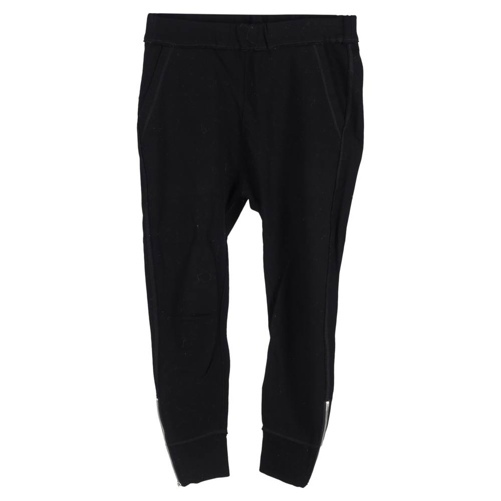 Jil Sander Preloved Zip Detail Slim-Fit Sweatpants In Black Cotton Jil Sander Preloved Zip Detail Slim-Fit Sweatpants In Black Cotton