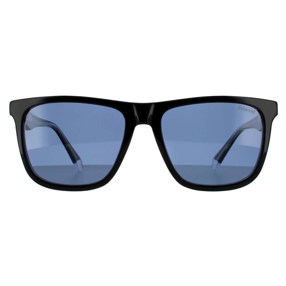 Polaroid Square Black Blue Polarized Sunglasses Polaroid Square Black Blue Polarized Sunglasses