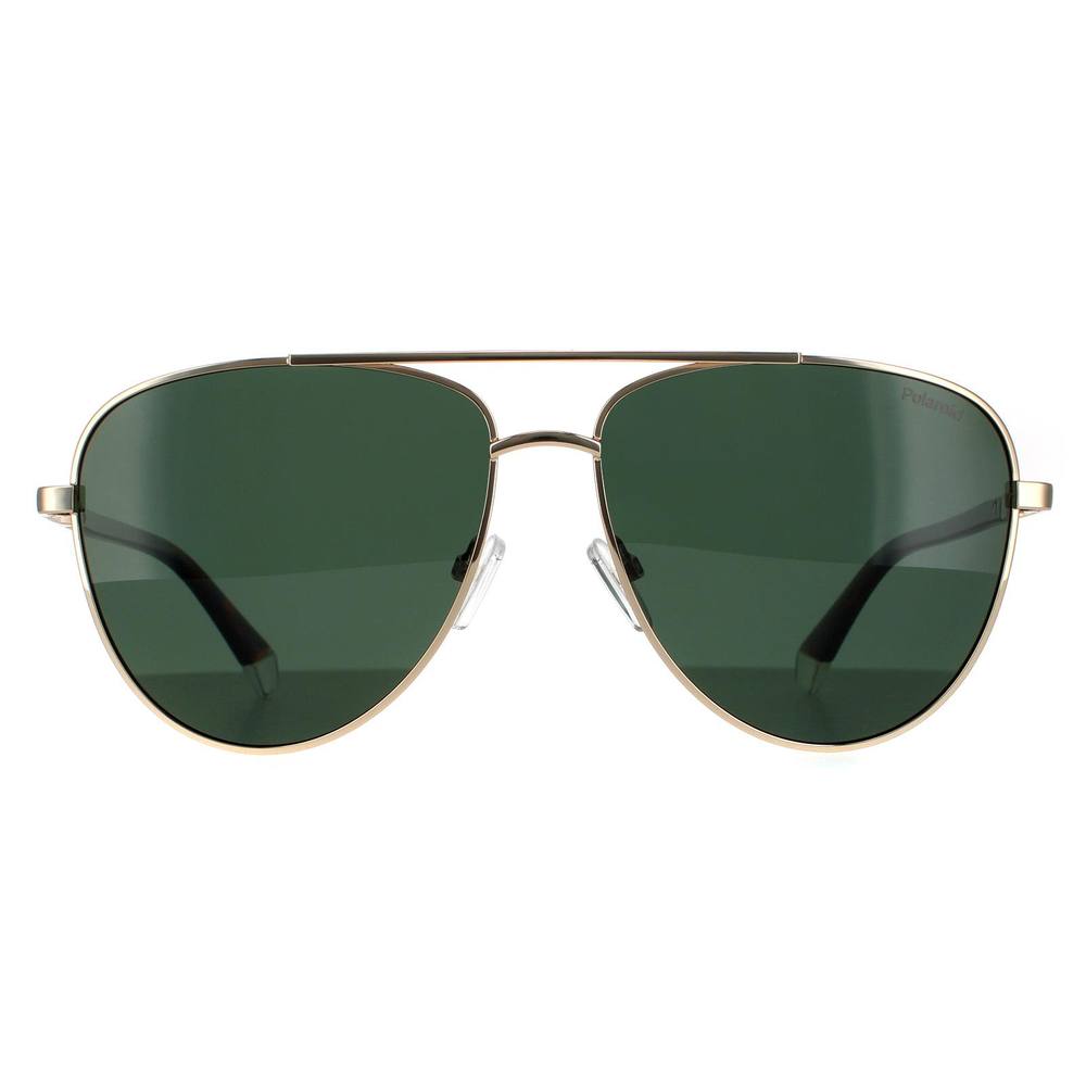 Polaroid Aviator Gold Green Polarized Sunglasses Polaroid Aviator Gold Green Polarized Sunglasses