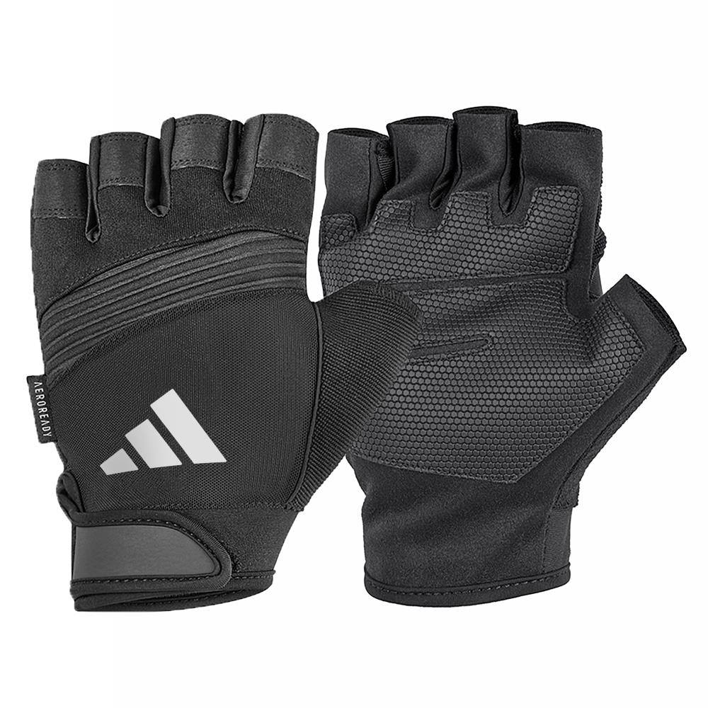 adidas Unisex Half Finger Performance Gym Gloves in White adidas Unisex Half Finger Performance Gym Gloves in White